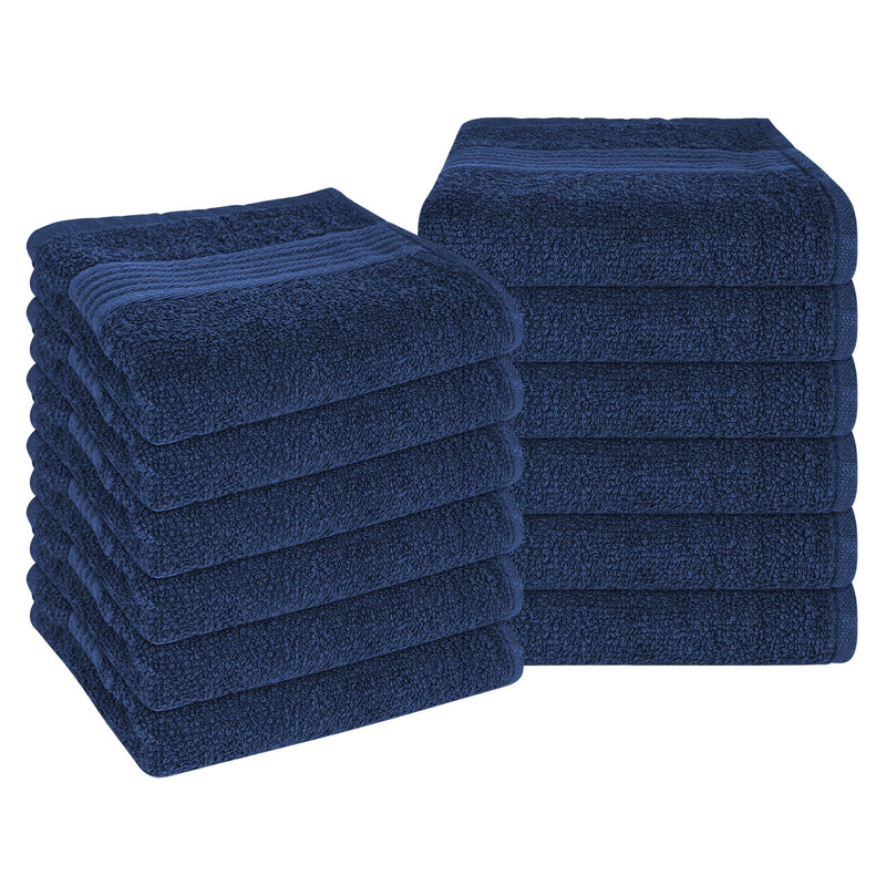 OLIVIA ROCCO Rhodes Towel Royal Blue 100% Cotton Hotel Quality Soft Super Absorbent Hand