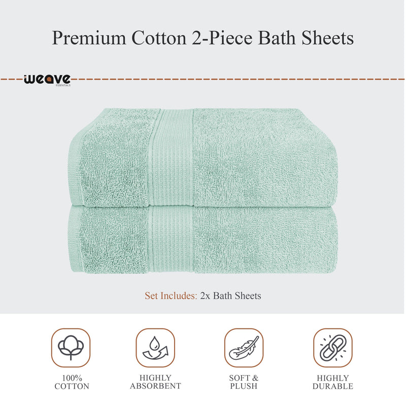 OLIVIA ROCCO Rhodes Towel Seafoam 100% Cotton Hotel Quality Soft Super Absorbent Hand