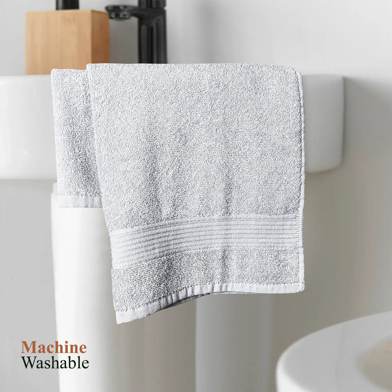 OLIVIA ROCCO Rhodes Towel White 100% Cotton Hotel Quality Soft Super Absorbent Hand Bath