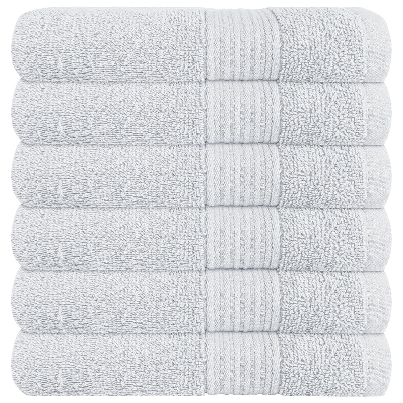 OLIVIA ROCCO Rhodes Towel White 100% Cotton Hotel Quality Soft Super Absorbent Hand Bath