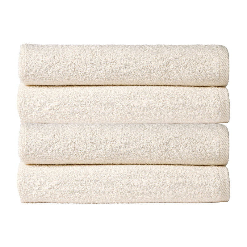 OLIVIA ROCCO Pack Of 4 Large Quick-Drying Indus Valley Cotton Bath Sheets 80x140cm