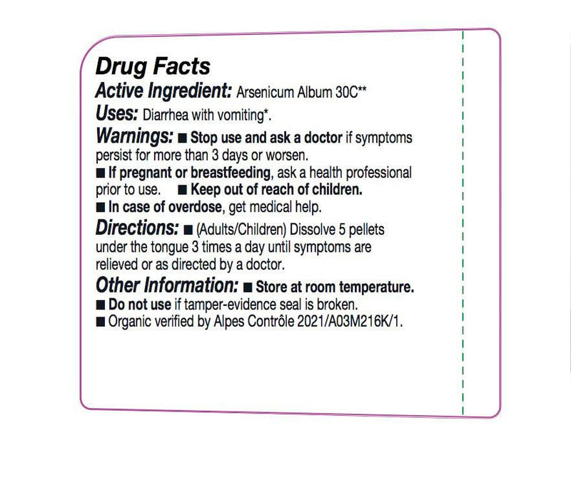 OLLOIS Arsenicum Album 30C Organic Lactose-Free Homeopathic Medicine – 80 Pellets