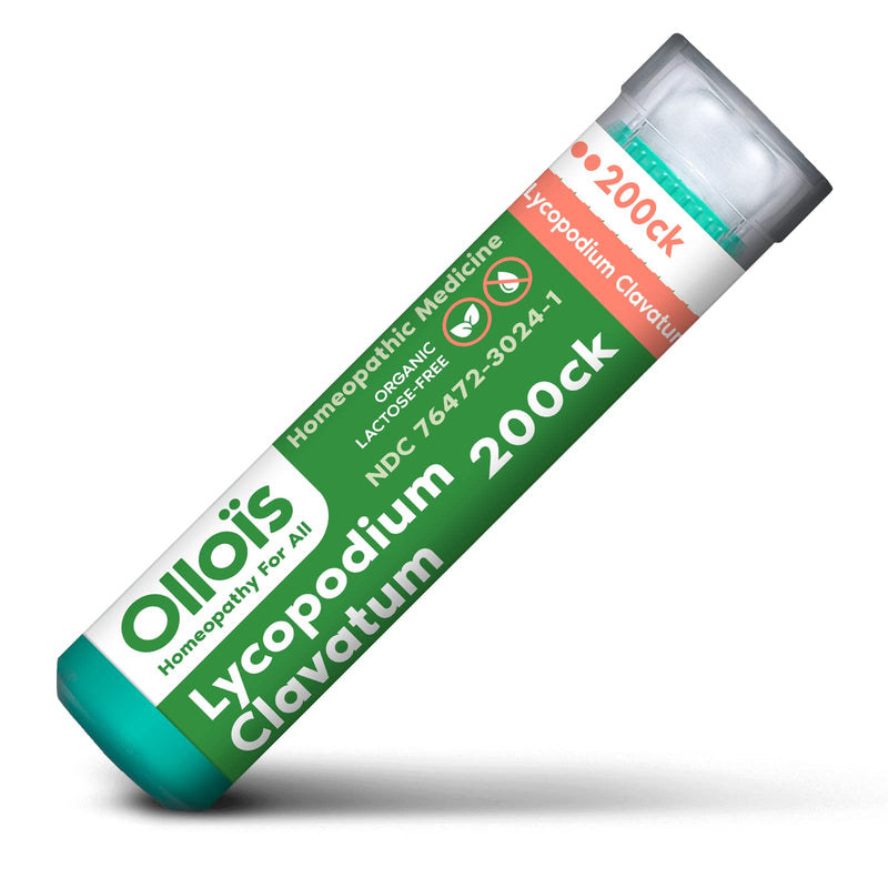 OLLOIS Lycopodium Clavatum 200ck – Organic, Lactose-Free, Vegan Homeopathic Medicine | 80 Pellets (Pack of 1)