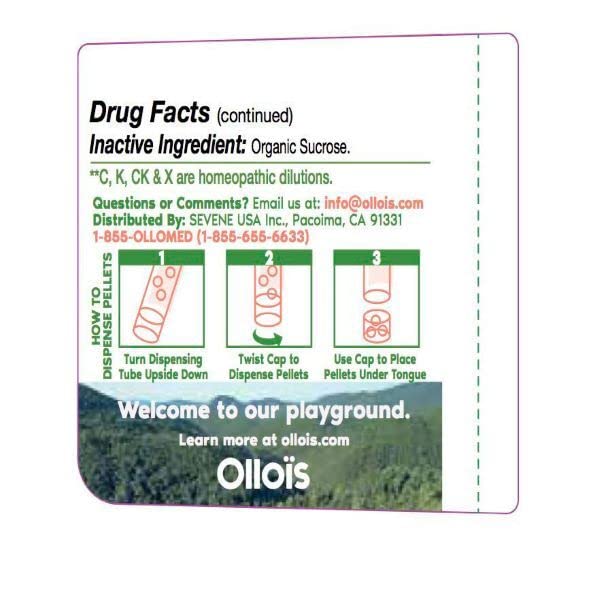 OLLOIS Lachesis Mutus 30C Lactose-Free Homeopathic Medicine - 80 Pellets