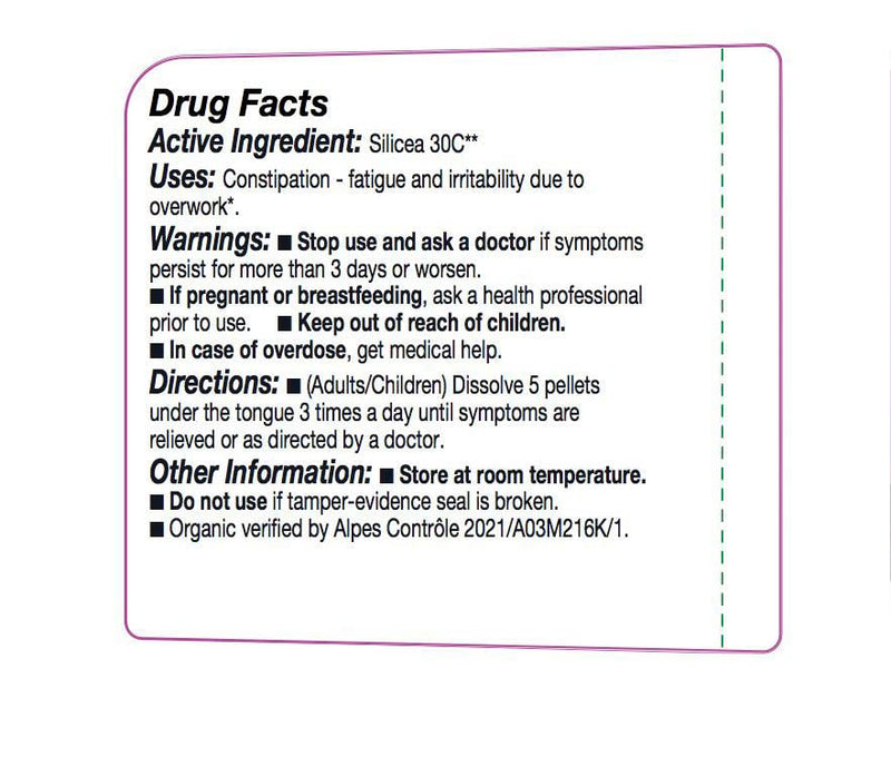 OLLOIS Silicea 30C Organic Lactose-Free Homeopathic Medicine – 80 Pellets