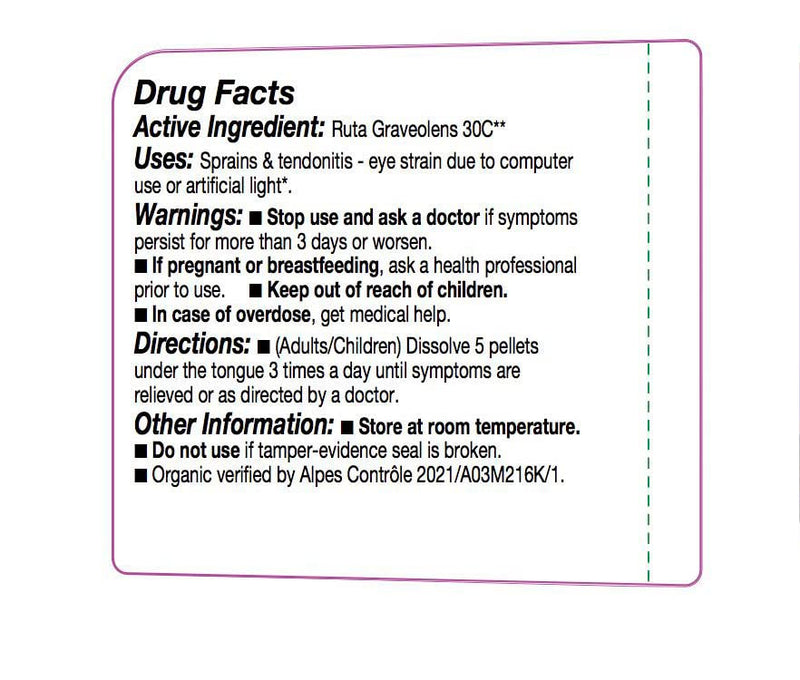 OLLOIS Ruta Graveolens 30c – Organic, Lactose-Free Homeopathic Medicine (80 Pellets, Pack of 1)