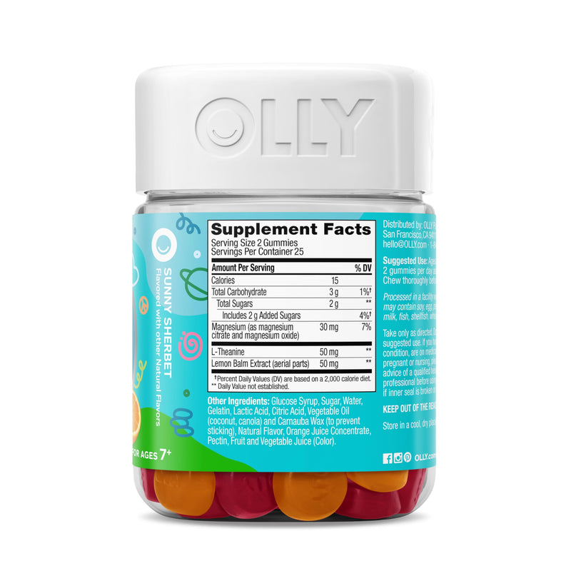 OLLY Kids Chillax Gummies – Calm Mood* (Magnesium & L-Theanine) - 50 Count