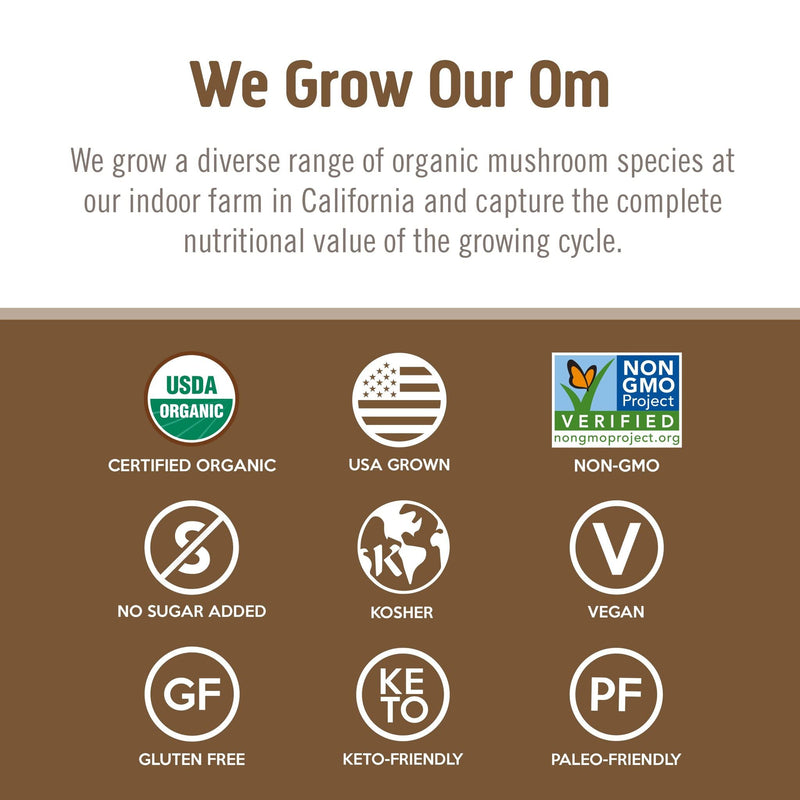 Om Mushroom Superfood Turkey Tail Organic Mushroom Powder – 7.05 oz, 100 Servings
