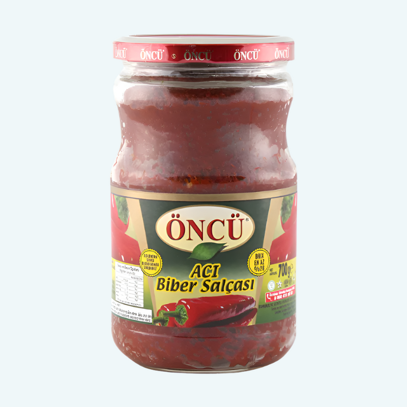 Oncu Aci Biber Salcasi Hot Pepper Paste Jar 700g