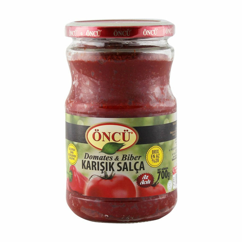Oncu Domates Biber Karisik Salca Mixed Paste Jar 700g