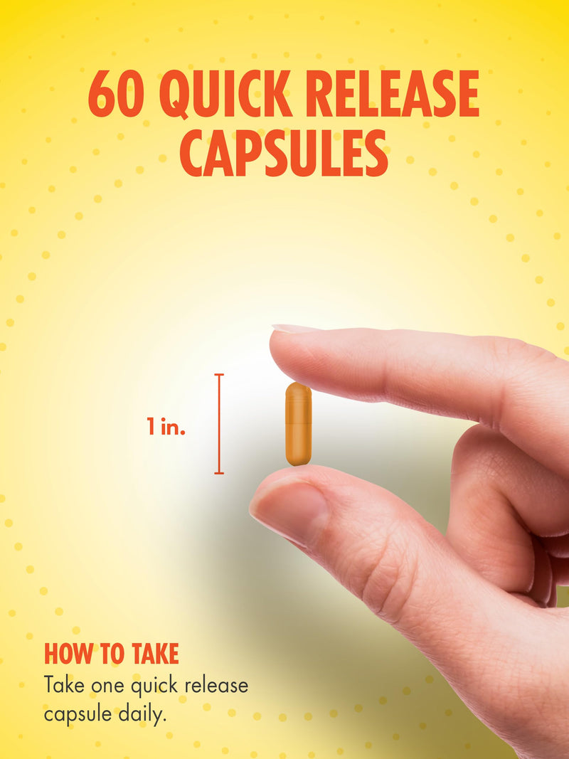Sundance Turmeric Curcumin Complex | 60 Quick Release Capsules | Non-GMO & Gluten Free
