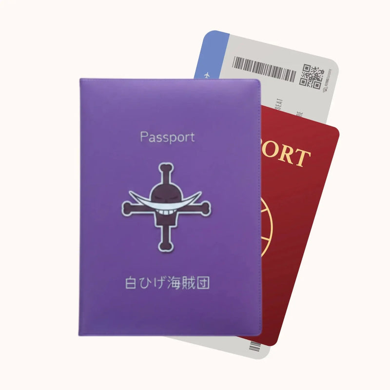 One Piece Whitebeard Pirates Purple Passport Cover