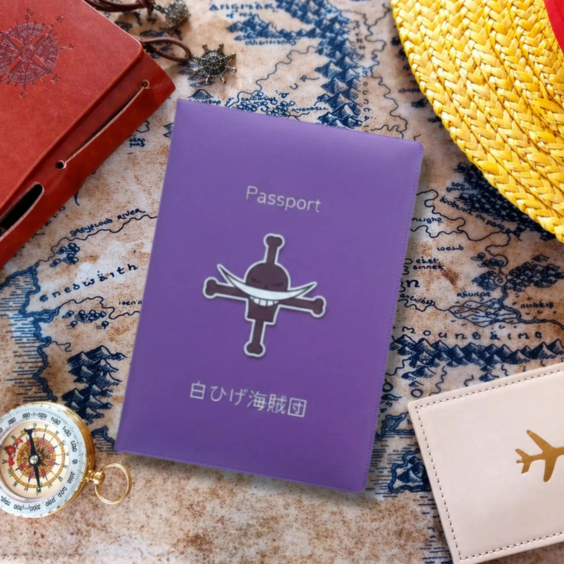 One Piece Whitebeard Pirates Purple Passport Cover