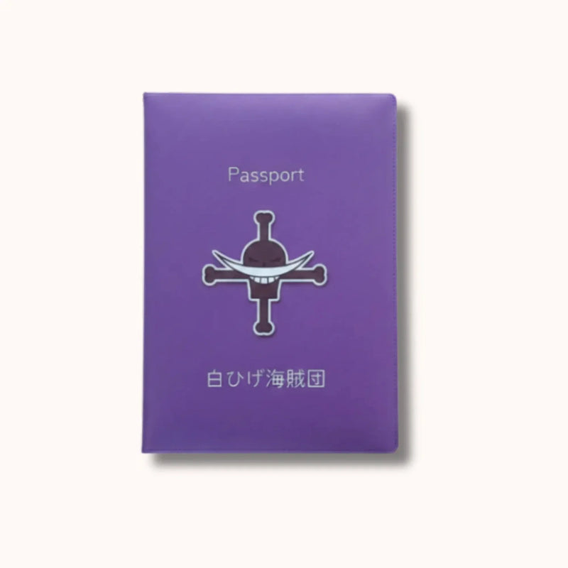 One Piece Whitebeard Pirates Purple Passport Cover
