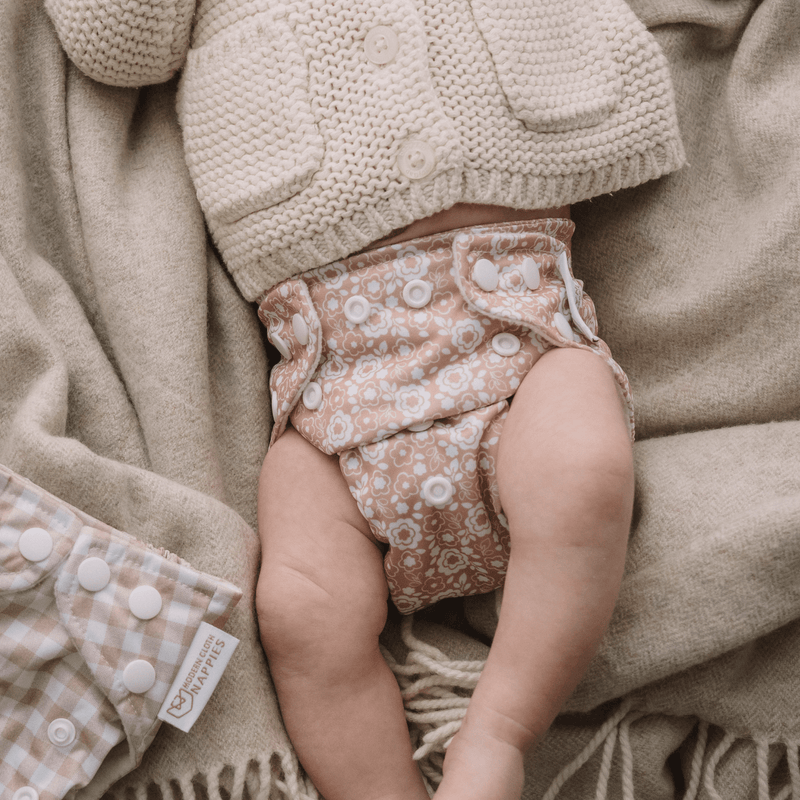 One Size All-In-One Reusable Cloth Nappy - Bloom