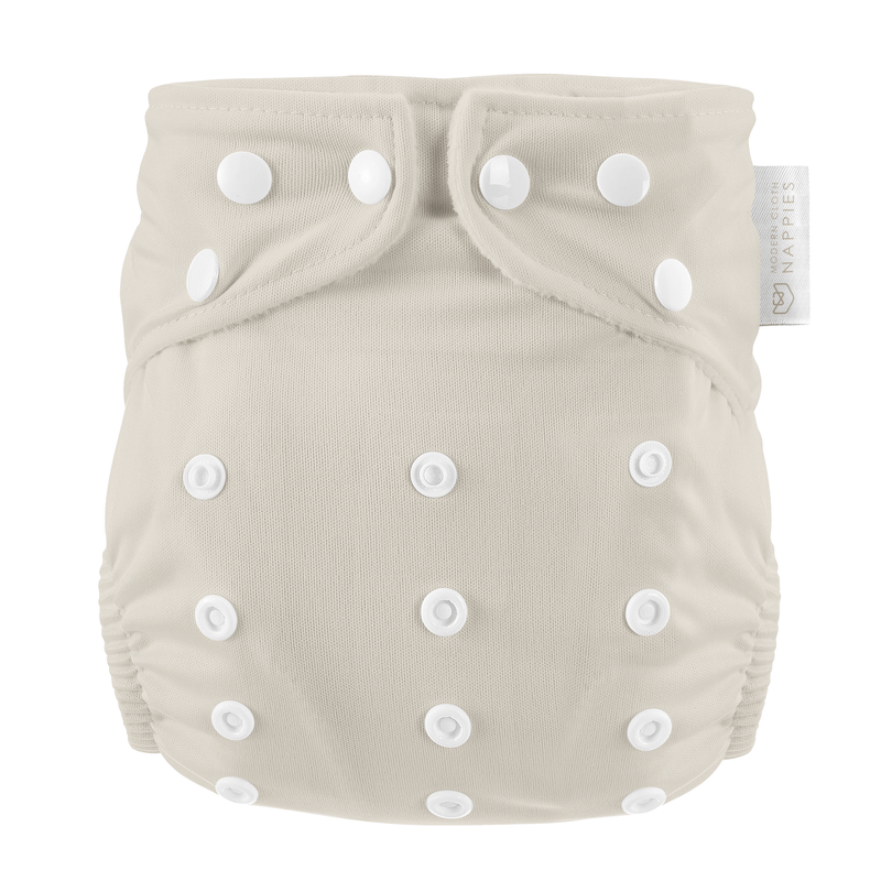 One Size All-In-One Reusable Cloth Nappy - Grey Mist