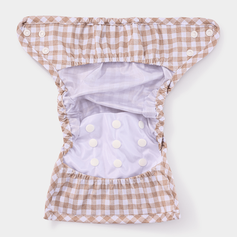 One Size Reusable Cloth Nappy Wrap - Dusty Rose