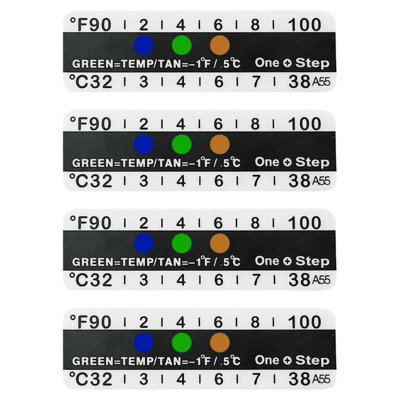 One Step Urine Temperature Test Strips – 100 Adhesive Stick-On Thermometer Strips (32°C–38°C / 90°F–100°F)
