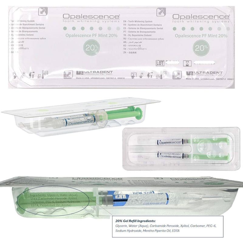 Opalescence 20% Gel Teeth Whitening Refill Kit – 8 Syringes | Ultradent Mint