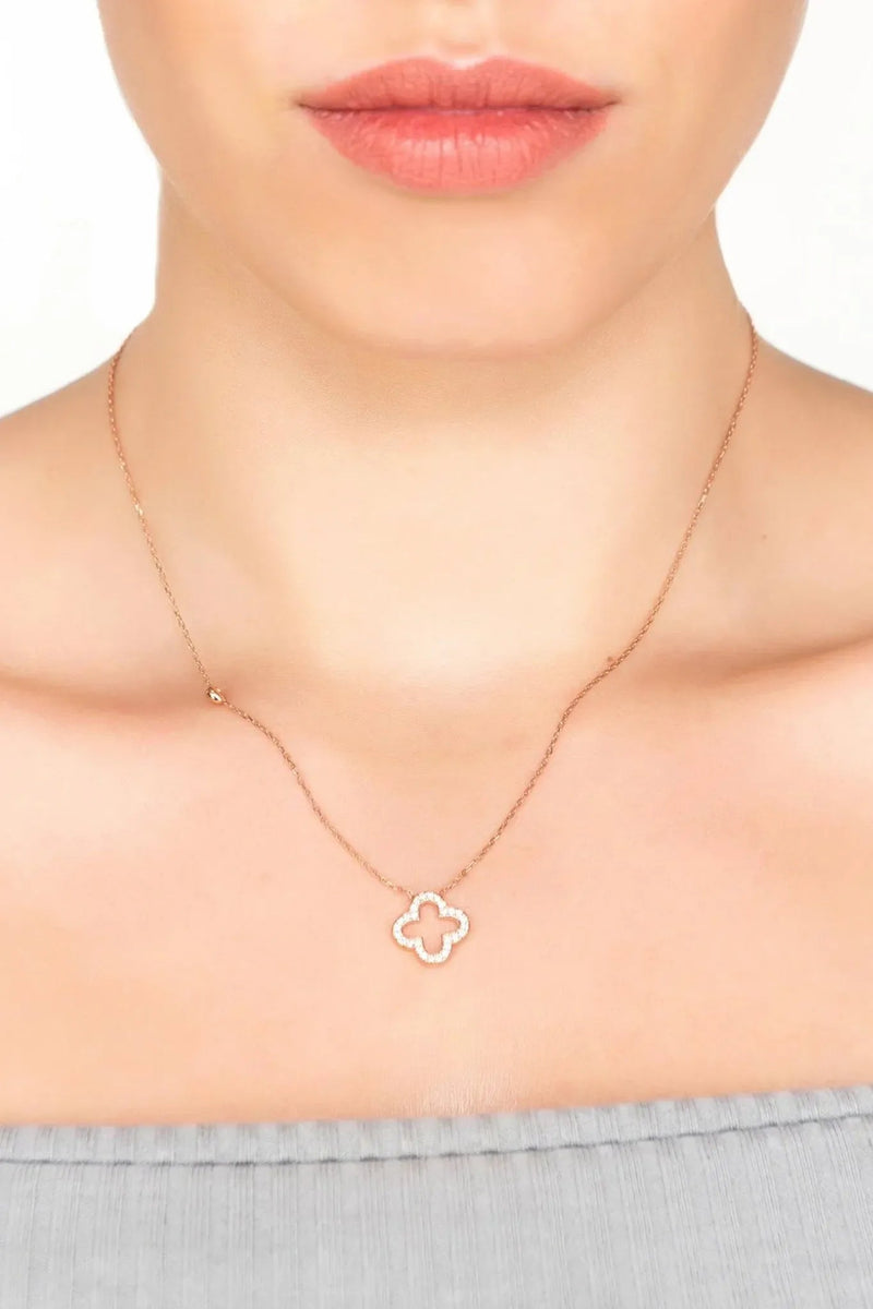 Open Clover Pendant Necklace