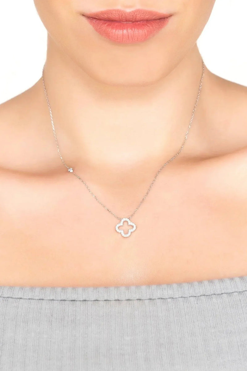 Open Clover Pendant Necklace