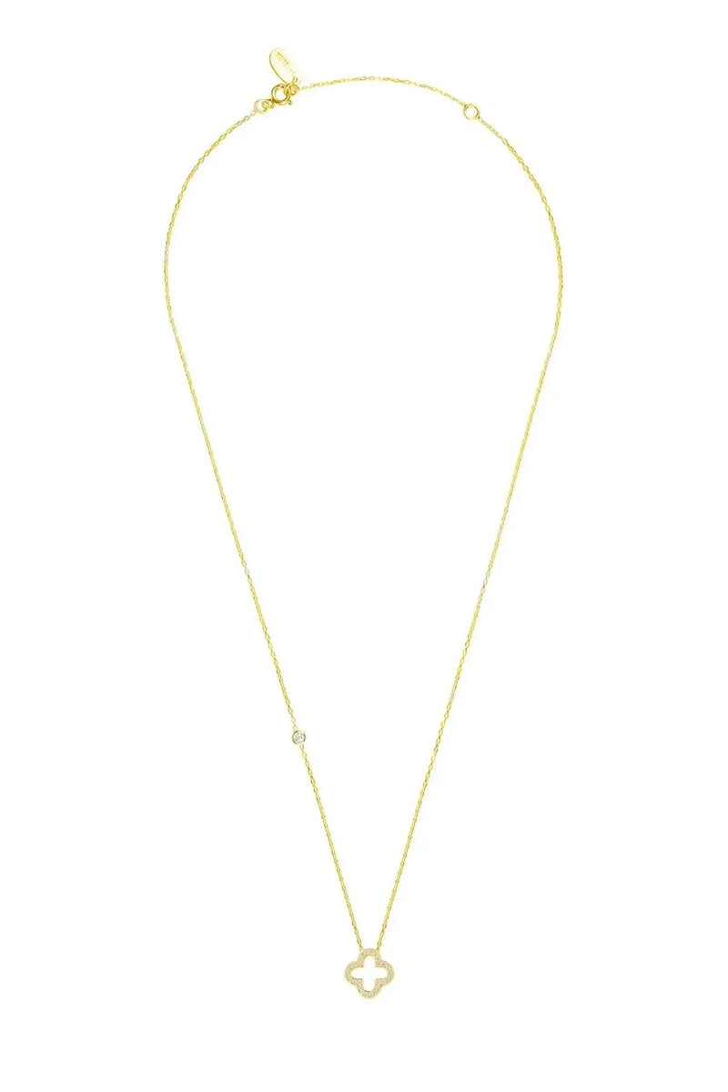 Open Clover Pendant Necklace