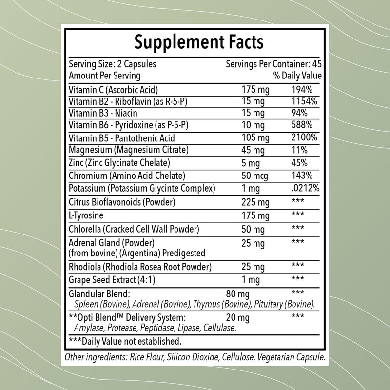 Optimal Health Systems Opti-Adrenal | Adrenal Restore Supplement | 90 Capsules