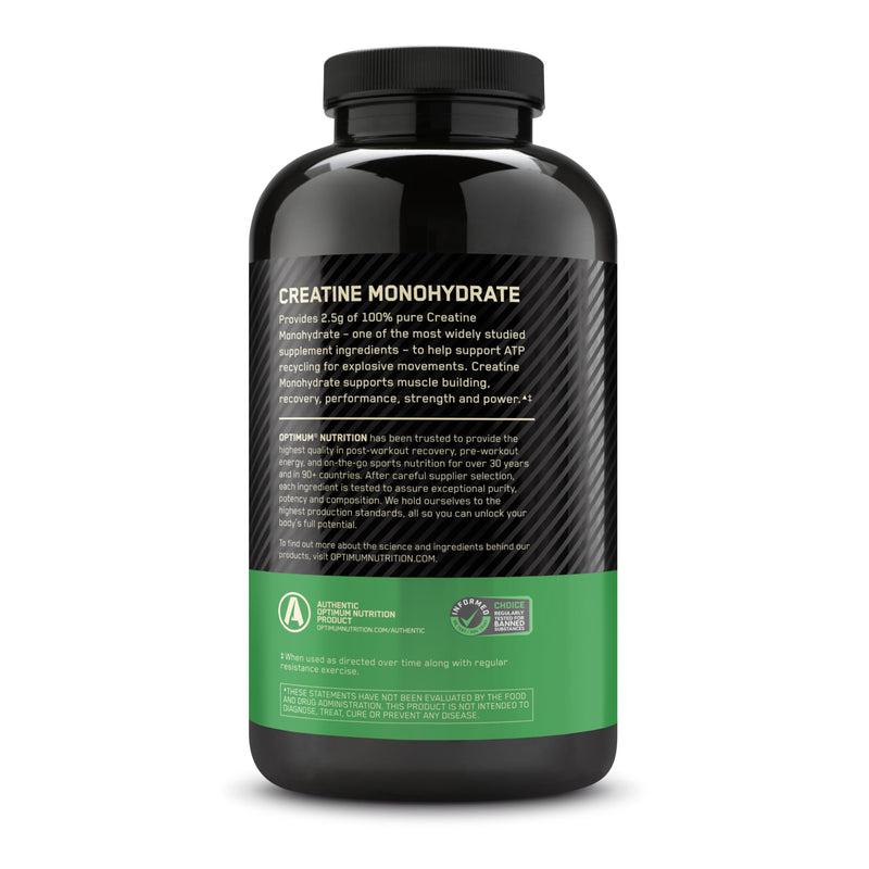 Optimum Nutrition Creatine 2500 Caps – 300 Capsules | 2,500 mg Creapure Monohydrate, Keto Friendly