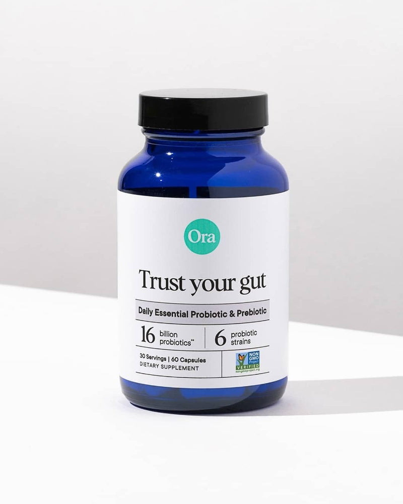 Ora Organic Probiotics with Prebiotics – 16 Billion CFU, 6 Strains (L. Acidophilus, L. Reuteri, B. Bifidum, B. Breve, B. Lactis, B. Longum)