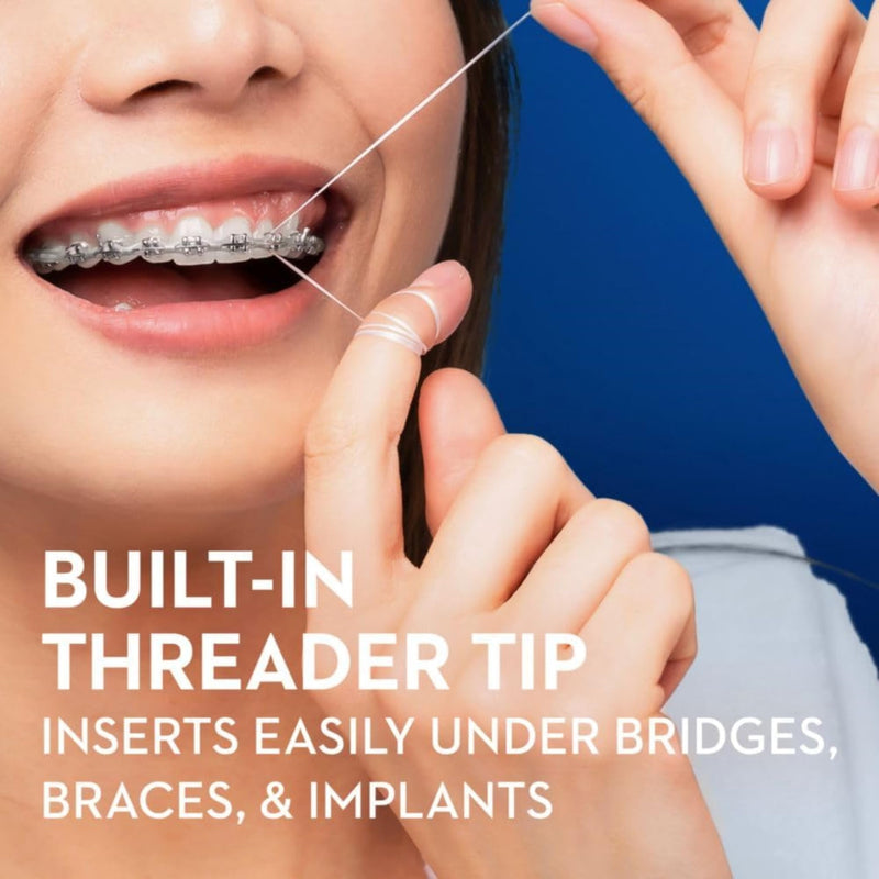 Oral-B Glide Threader Floss (Pack of 4) - For Bridges, Braces & Implants