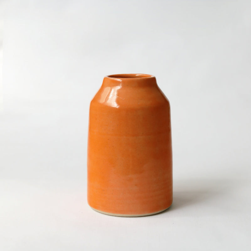 Mandarin Orange Classic Bud Vase