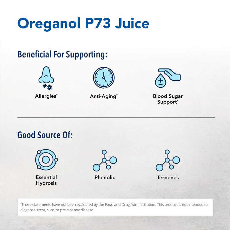 North American Herb & Spice Oreganol P73 Juice – 12 fl oz Pack of 3 | Wild Oregano Oil