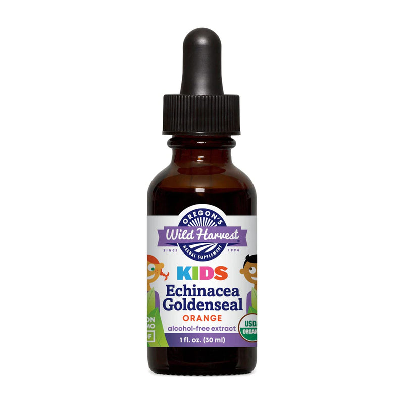 Oregon's Wild Harvest Children's Echinacea Goldenseal Orange Organic Herbal Supplement - 1 fl oz