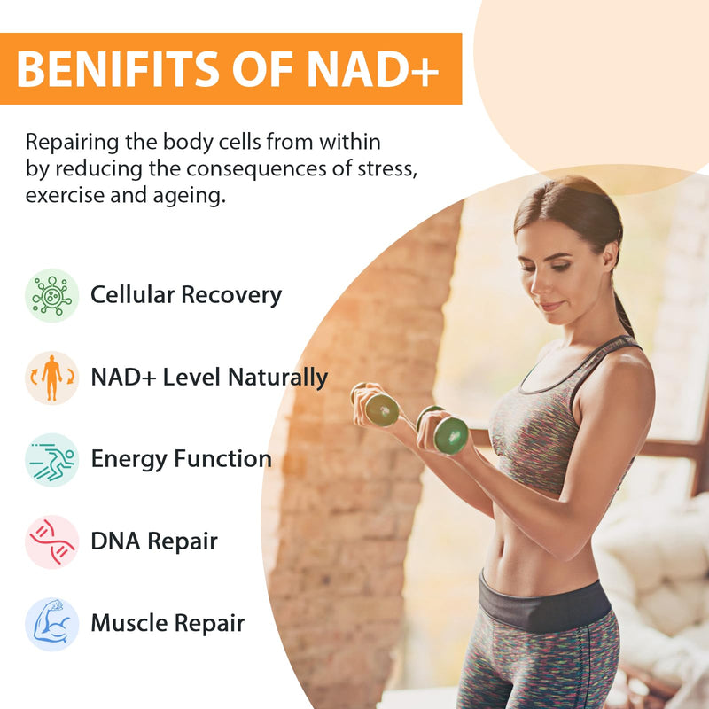 Orgabay Liposomal NAD+ Supplement 500 mg with 250 mg TMG — High Absorption, 180 Softgels