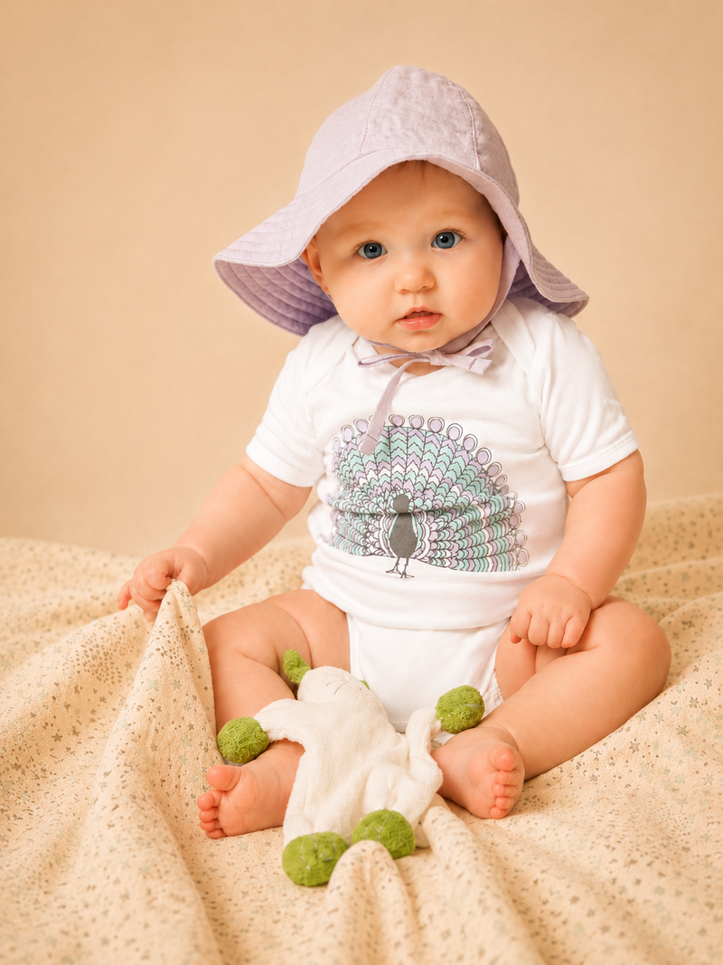Peacock Short-sleeves Bodysuits
