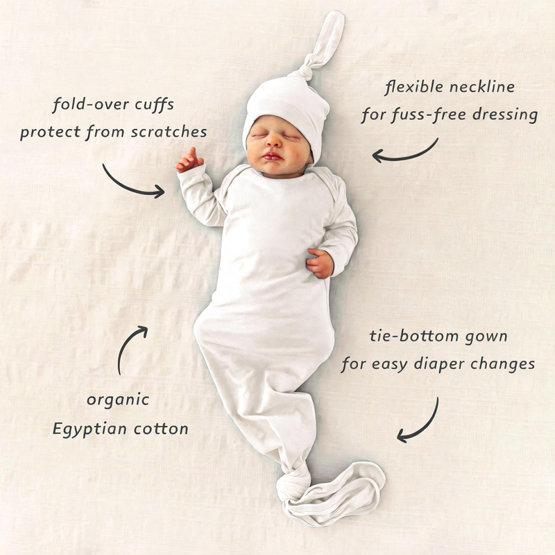 Gown- white- traditional Knotted gown