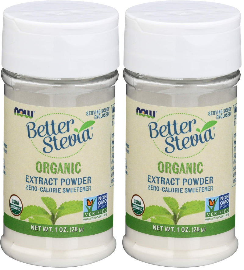 Organic Better Stevia Extract Powder – Zero Calorie Sweetener (1 oz) Pack of 2