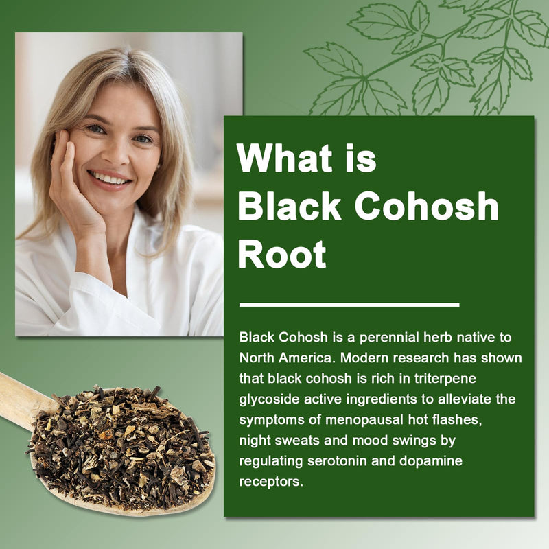 Black Cohosh Gummies for Menopause - Natural Relief, Mood & Hormone Balance - Vegan-Free 60 Gummies
