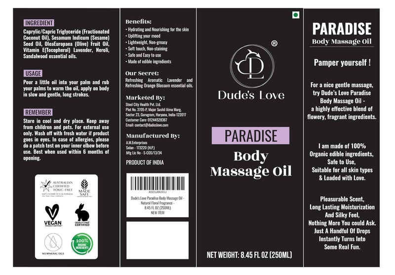 Organic Lavender & Orange Blossom Massage Oil – Calming, Non-Sticky | 8.45 oz