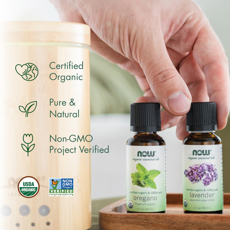 NOW Essential Oils Organic Lemongrass Oil – Pure Steam-Distilled, 1 oz