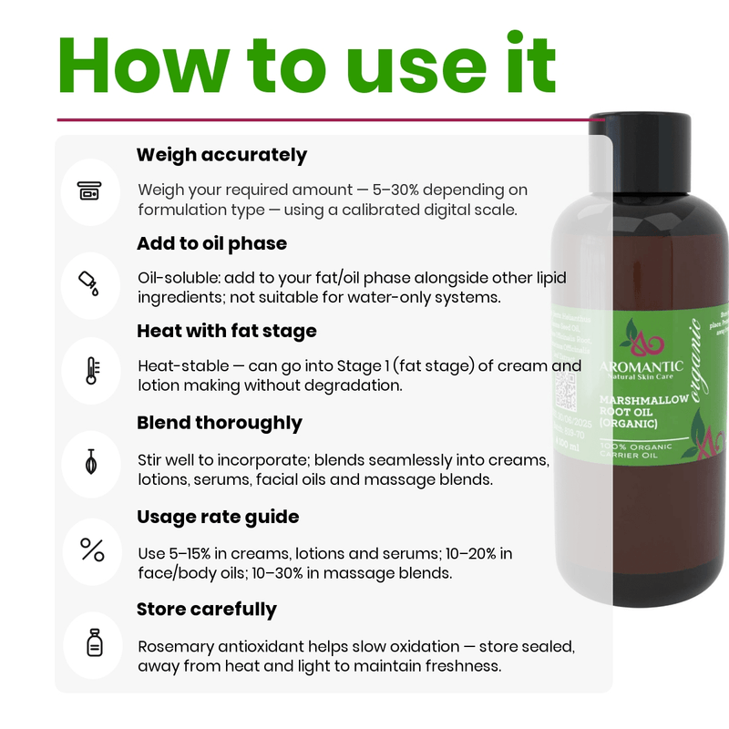 Organic Marshmallow Root Oil