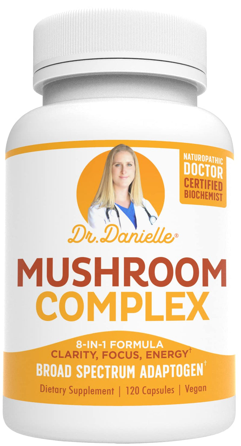 Organic Mushroom Complex for Immune Support - Lion's Mane, Cordyceps & Reishi | Dr. Danielle