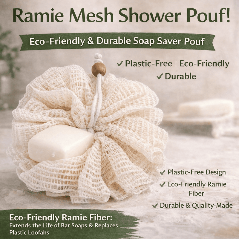 Mesh Shower Pouf