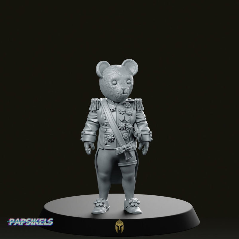 Organic Toy Bear Friend 2 Miniature Decorated Officer