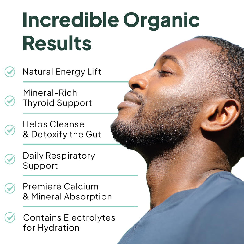 Organics Ocean Wild Sea Moss Capsules – Organic Irish Sea Moss, Chlorella, Bladderwrack & Vitamin D3 (3 Bottles)