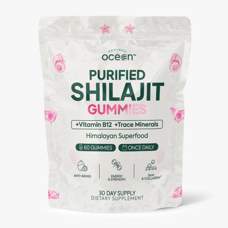 Organics Ocean Shilajit Gummies – Pumpkin Cocoa, 60 Gummies