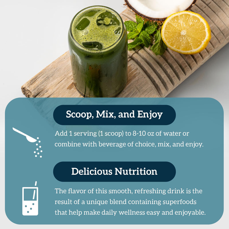 Organifi Green Juice Powder – Organic Superfoods for Energy, Cortisol Balance, Fitness Goals (30-Day Supply)
