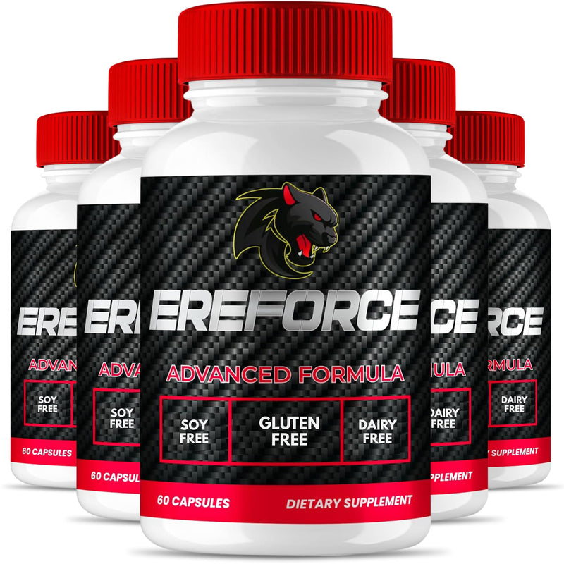 Original Ereforce - Advanced Daily Capsules | Premium Natural Formula | 60 Capsules per Bottle (Pack of 5)