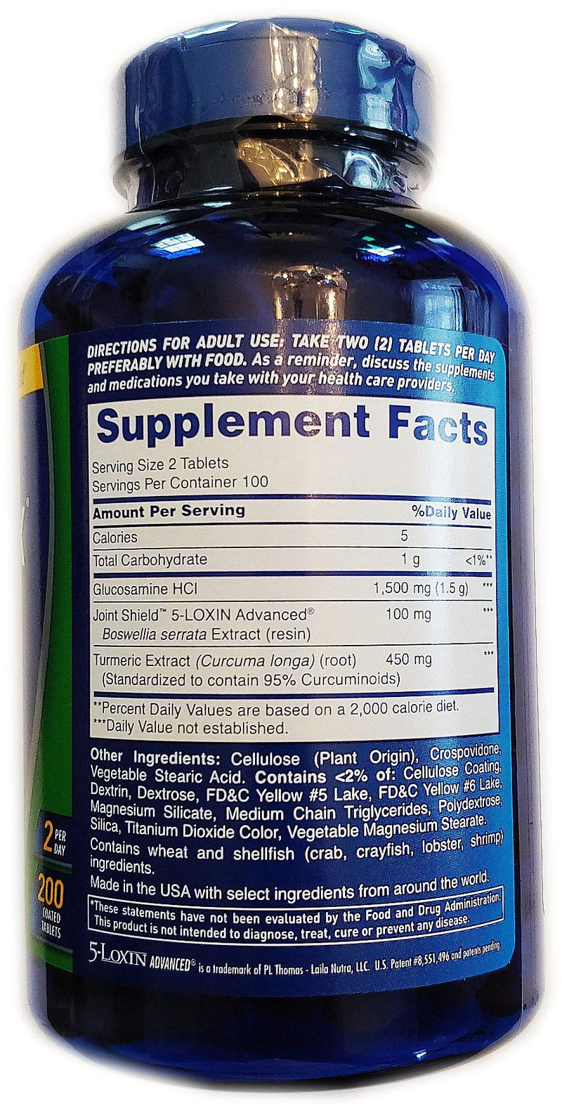Osteo Bi-Flex Triple Strength + Turmeric (200 Tablets) – Glucosamine HCI & Curcumin for Joint Support