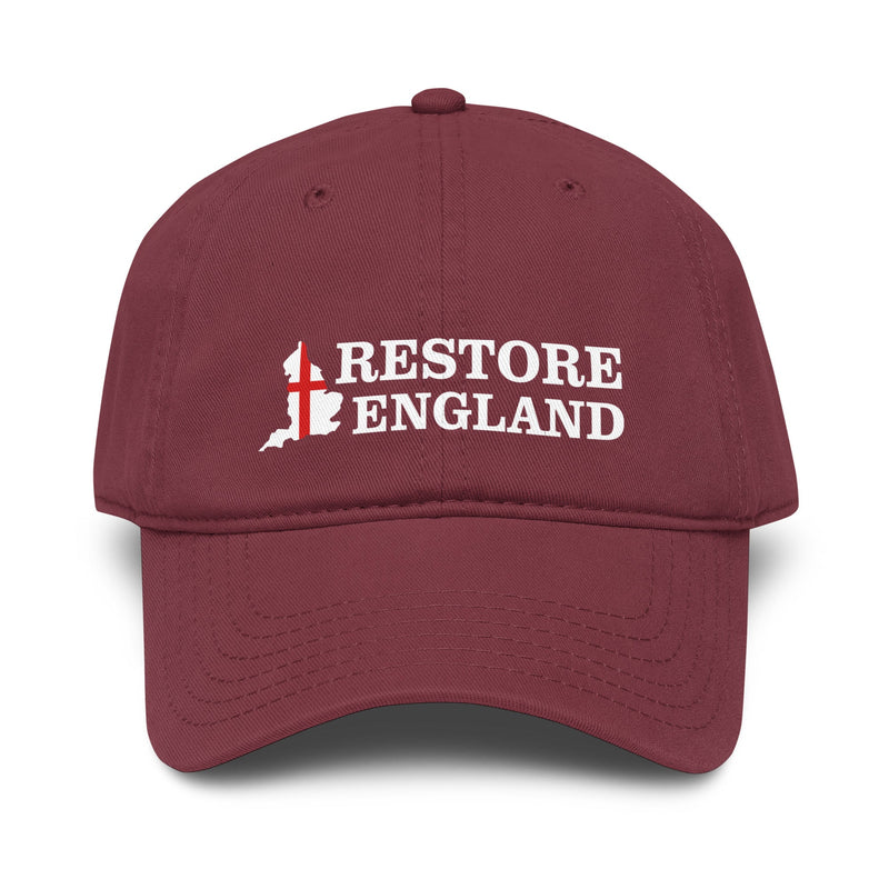 Restore England Cap - Printed Restore Britain Party English Hat UK Politics